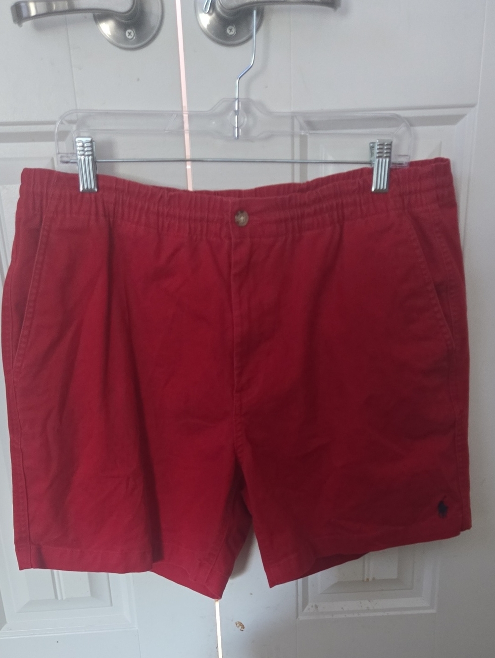 Polo by Ralph Lauren Red Men’s Flat Front Shorts